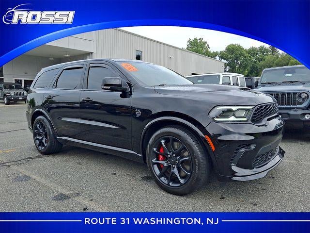 2024 Dodge Durango SRT Hellcat Plus AWD in Black Crystal Clearcoat — front three-quarter view