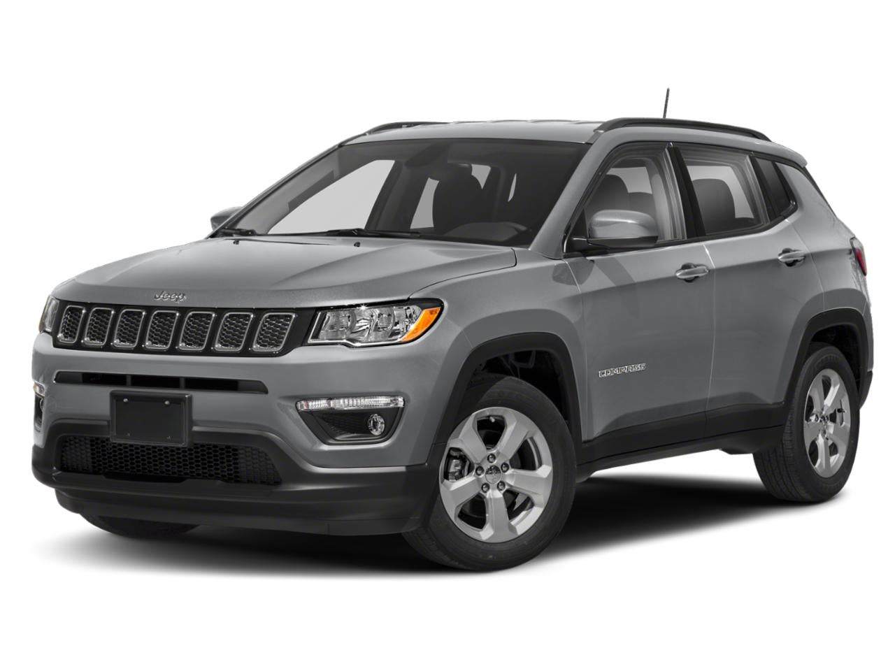 2018 Jeep Compass Sport FWD in Billet Silver Metallic Clearcoat — front three-quarter view