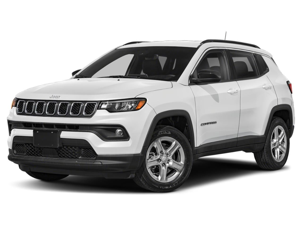 2024 Jeep Compass Limited 4x4 in Bright White Clearcoat — front three-quarter view
