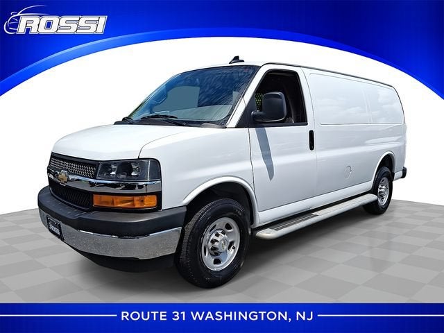 2024 Chevrolet Express Cargo 2500 WT in Summit White — front three-quarter view