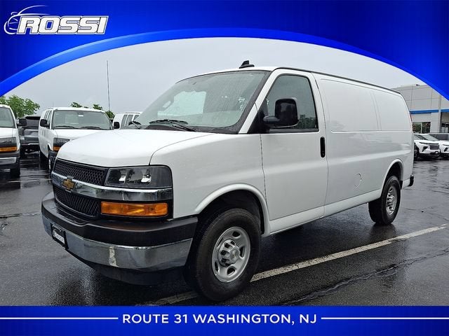 2024 Chevrolet Express Cargo 2500 WT in Summit White — front three-quarter view