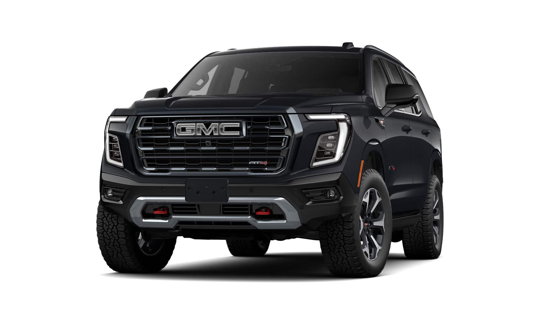 2026 GMC Yukon AT4 in Titanium Rush Metallic — front three-quarter view