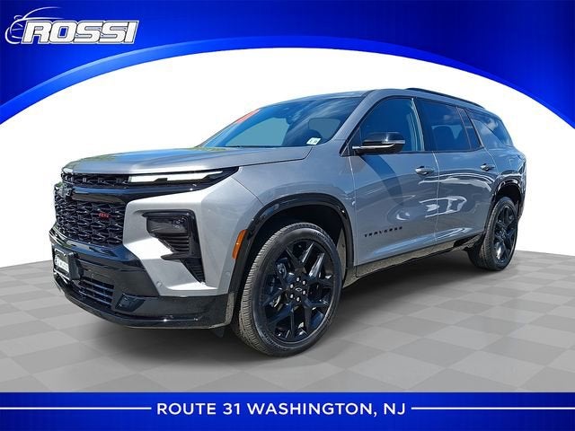 2026 Chevrolet Traverse RS in Sterling Gray Metallic — front three-quarter view