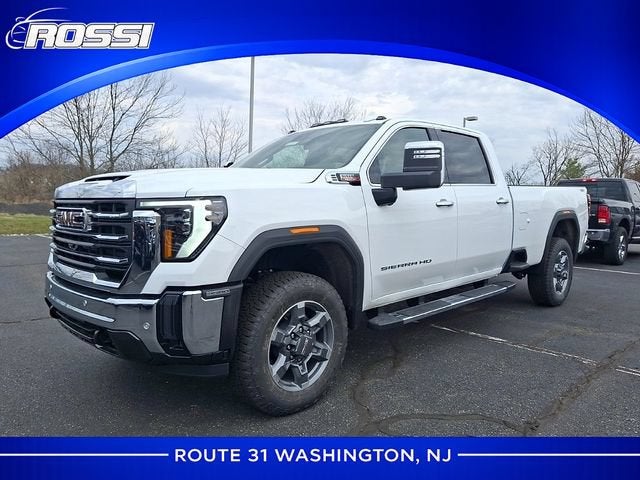 2026 GMC Sierra 3500 HD SLT in Summit White — front three-quarter view