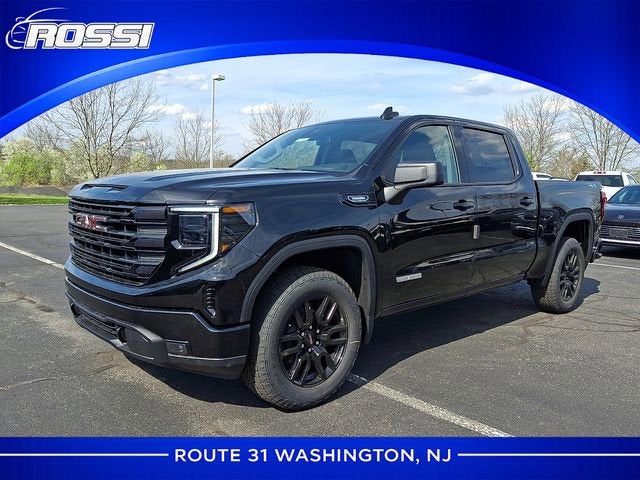 2026 GMC Sierra 1500 Elevation in Onyx Black — front three-quarter view