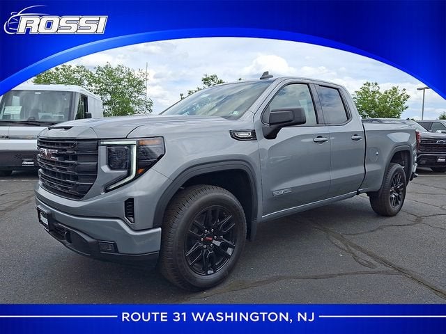 2026 GMC Sierra 1500 Elevation in Sterling Metallic — front three-quarter view