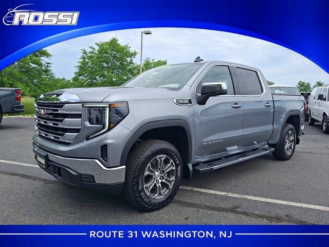 2026 GMC Sierra 1500 SLE in Sterling Metallic — front three-quarter view