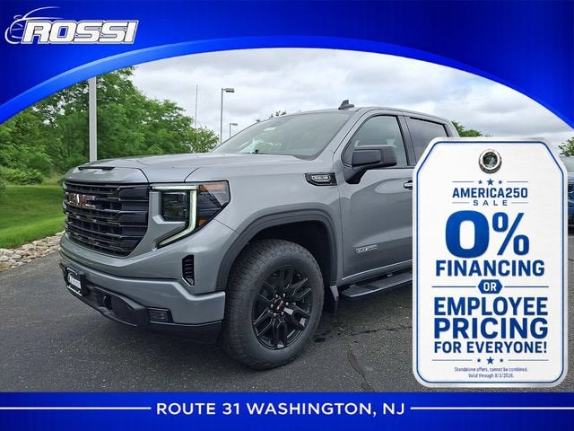 2026 GMC Sierra 1500 Elevation in Sterling Metallic — front three-quarter view