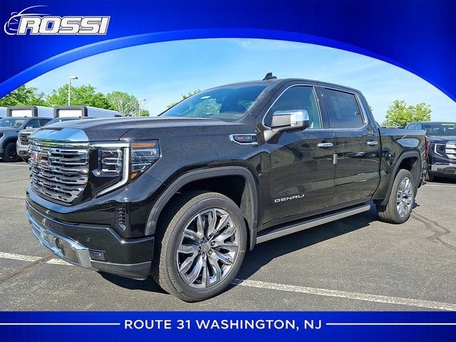 2026 GMC Sierra 1500 Denali in Onyx Black — front three-quarter view