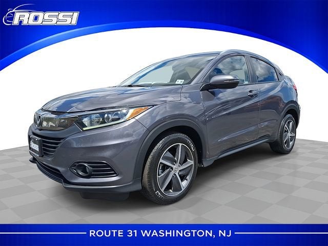 2021 Honda HR-V AWD EX-L in Gray — front three-quarter view