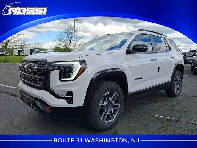 2026 GMC Terrain AT4 in Summit White — front three-quarter view