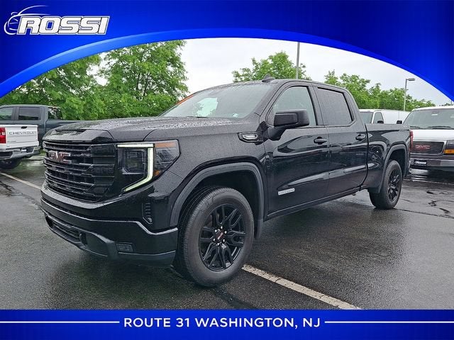 2024 GMC Sierra 1500 Elevation in Onyx Black — front three-quarter view