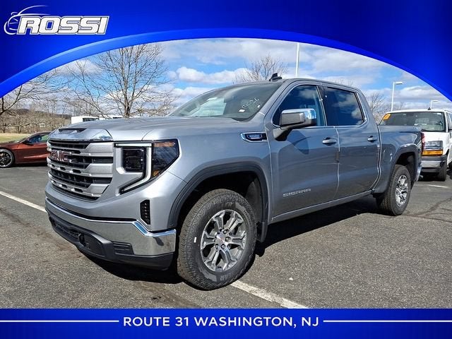 2026 GMC Sierra 1500 SLE in Sterling Metallic — front three-quarter view